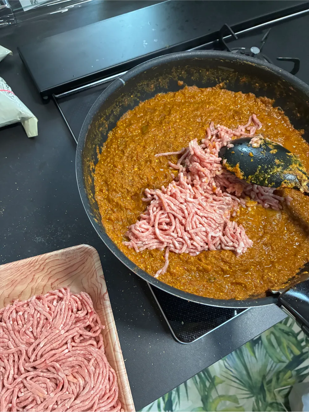 三種類のひき肉