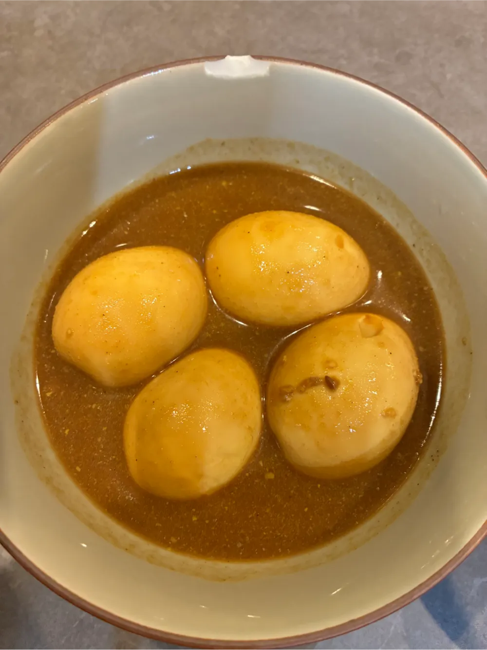 カレー味玉